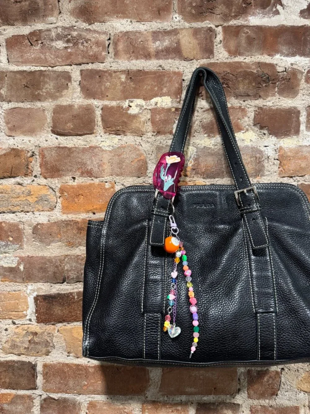 THE GEMINI CRYSTAL HEART BAG CHARM
